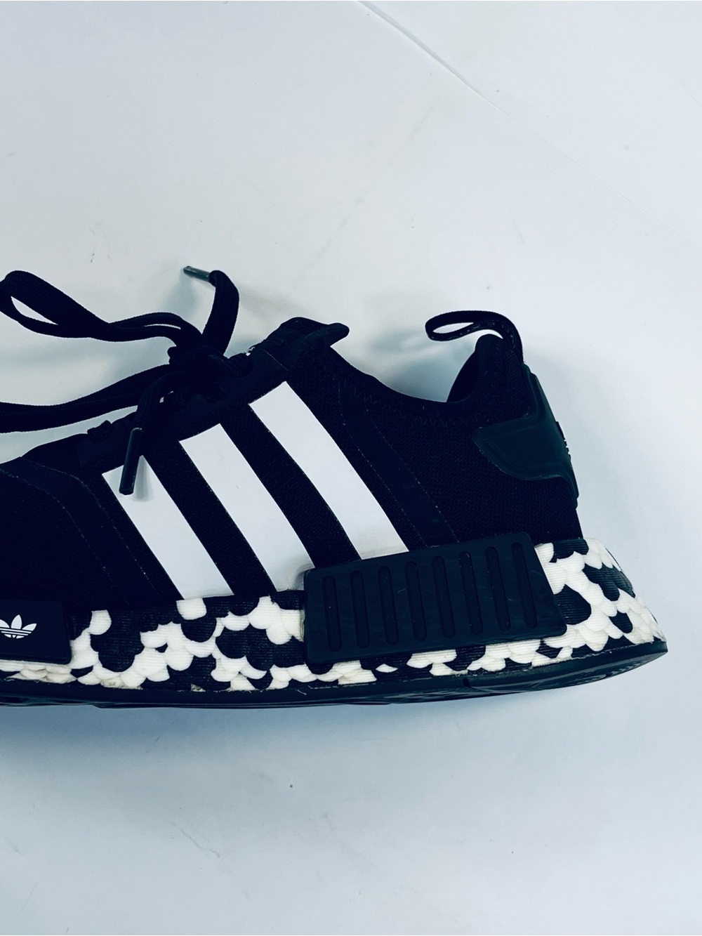 Adidas Youth NMD R 1 Running Shoes #GW9594 Black White Speckled Boys:6 Sneakers - Picture 12 of 15
